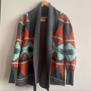 Quicksilver Abstract Pattern Cardigan